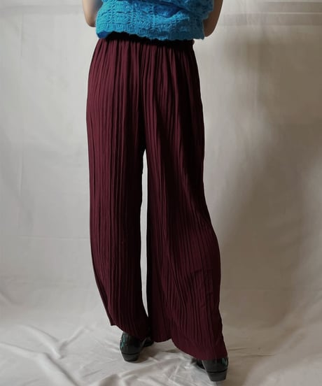 【USED】 Poly Pleats Pants/20210819-015