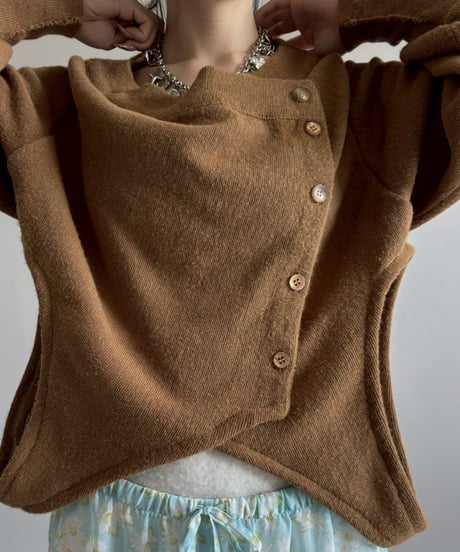 【RE;CIRCLE】 RE Deformed Acrylic Cardigan / 260312-004