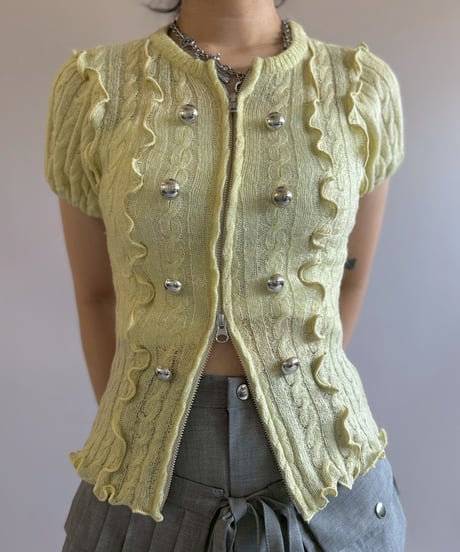 【RE;CIRCLE】 RE Napoleon Knit Top / 260514-007