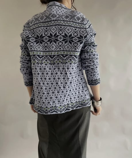 【USED】 Wool100% L.L.Bean Tirolean Knit Top /240120-010