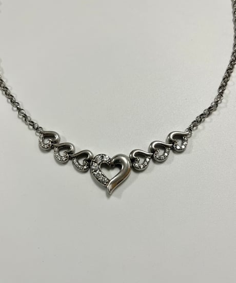 【USED】 LENOX Silver925 Heart Necklace /241026-046