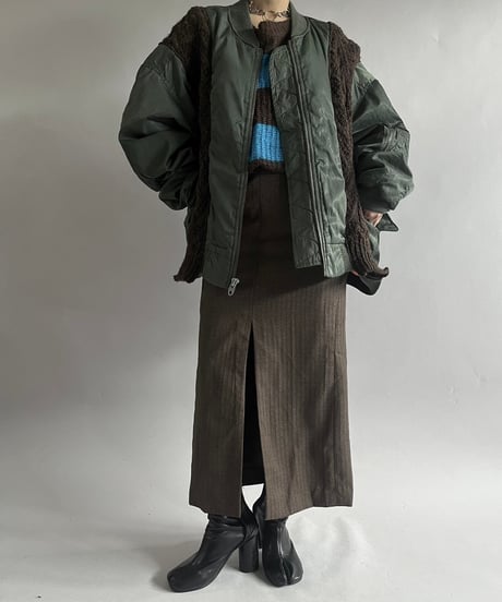 【RE;CIRCLE】 RE MA-1 Alan Docking Jacket Black / 241219-007
