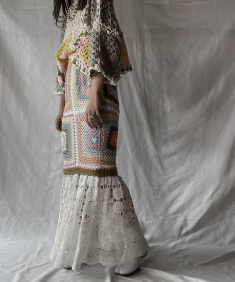 【RE;CIRCLE】 RE Granny Knit Top⑧/211014-021