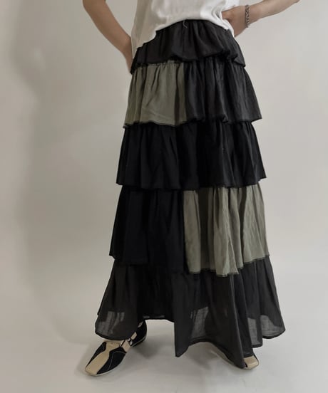 【RE;CIRCLE】 RE Indian Cotton Skirt / 220503-004