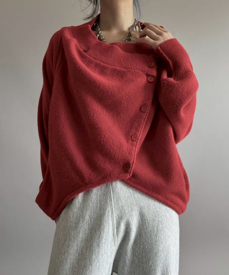 【RE;CIRCLE】 RE Deformed Acrylic Cardigan / 260312-005