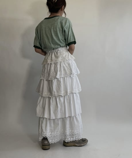 【RE;CIRCLE】 RE Tiered skirt / 220716-009