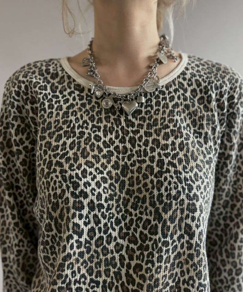 USED】 FRUIT OF THE LOOM Leopard Pattern Therma