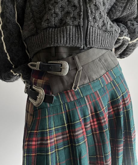 【RE;CIRCLE】 RE Kilt Skirt Middle / 250206-014