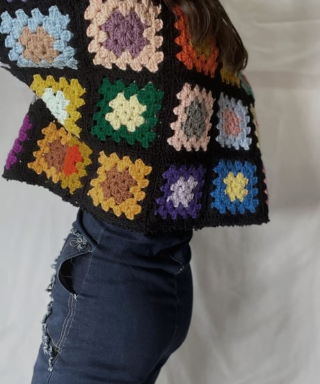 【RE;CIRCLE】 RE Granny Knit Top③/211014-003