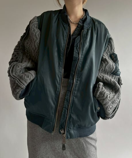 【RE;CIRCLE】 RE MA1 × Alan Knit Jacket / 251225-001