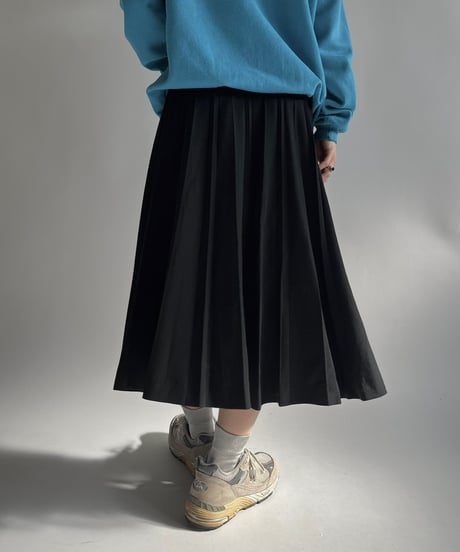 【USED】 Wool Pleats Skirt/250118-021