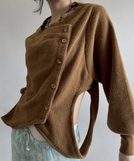 【RE;CIRCLE】 RE Deformed Acrylic Cardigan / 260312-004