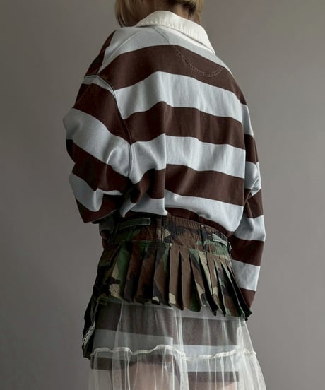 【3月中旬頃発送 / RE;CIRCLE】 RE Military Camouflage Wrap Skirt / 260226-001