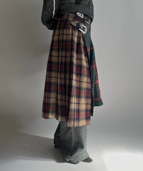 【RE;CIRCLE】 RE Kilt Skirt Middle / 250206-014