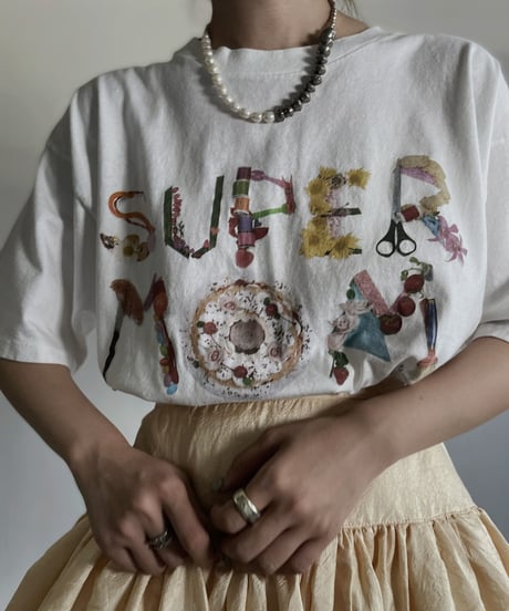 【USED】 Short Sleeved T-shirt "Super Mom" / 220625-002