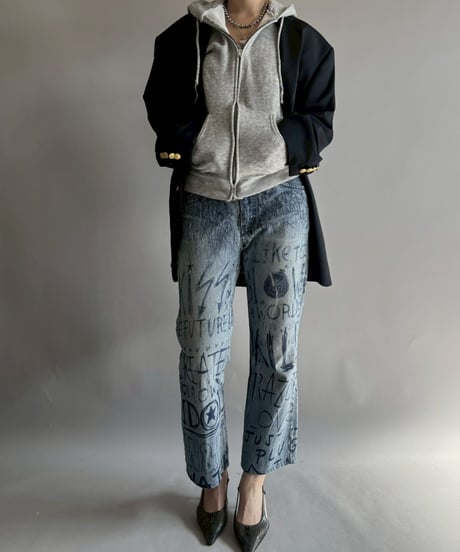 【USED】 W&LT 97AW Graffiti Denim Pants / 251108-020