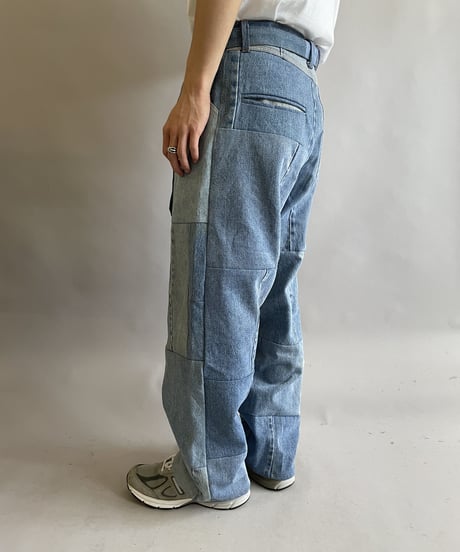 【RE;CIRCLE】 RE Denim PatchWork Pants / 230522-003