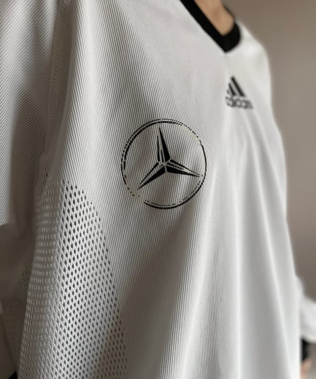 【USED】 adidas DEUTSCHER L/S Soccer Shirt Mercedes-Benz /241207-038