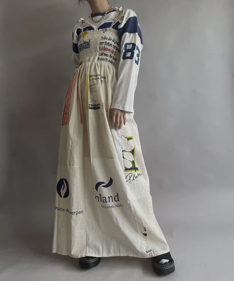 【RE;CIRCLE】RE Eco-Friendly Bag Shirring One-piece / 230427-001