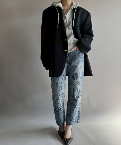 【USED】 W&LT 97AW Graffiti Denim Pants / 251108-020