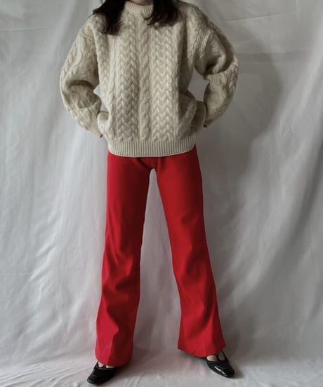【USED】 Jersey Flare Pants/211028-023