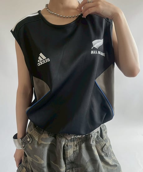 【USED】 adidas ALL BLACKS N/S Top / 250712-013