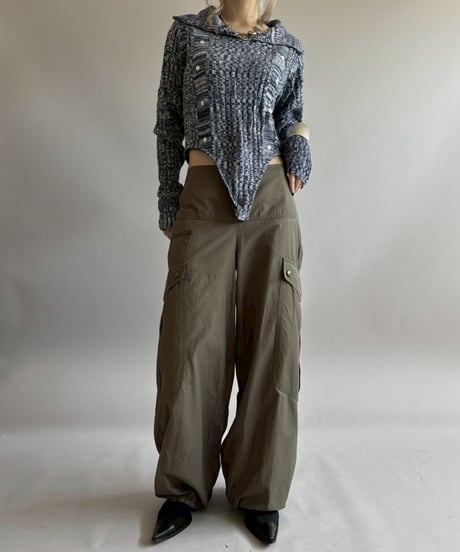 【RE;CIRCLE】 RE Rib Knit Leotard Top / 260416-008