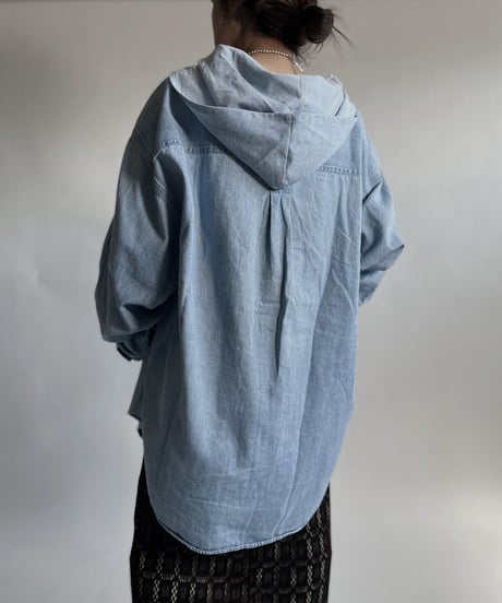 【RE;CIRCLE】 RE Denim Shirt Mexican Hoodie / 220423-020