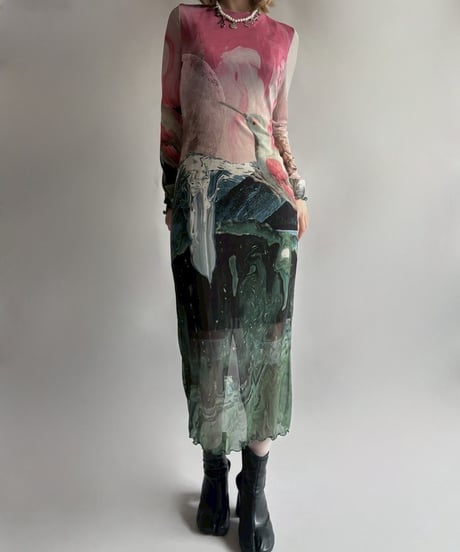 【USED】 Desigual.  L/S design One-Piece  /250906-017