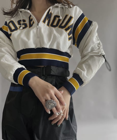 【RE;CIRCLE】 RE Nylon Drawcord Pullover White / 230309-007