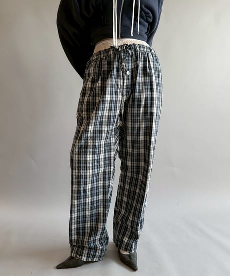 【USED】  Tommy Hilfiger Check Pattern Pajama Pants / 251002-008