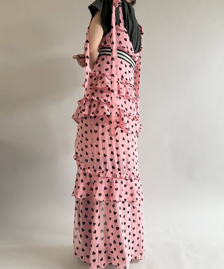 【USED】 Heart Pattern Camisole One-Piece/250510-074