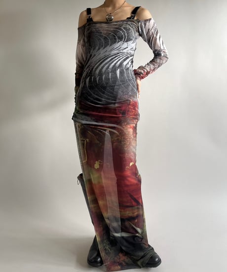 【USED】 JADED Design Sheer Camisole one-Piece /250208-020