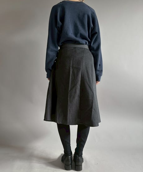 【RE;CIRCLE】 RE Suit Pleats Wrap Skirt/ 260108-008