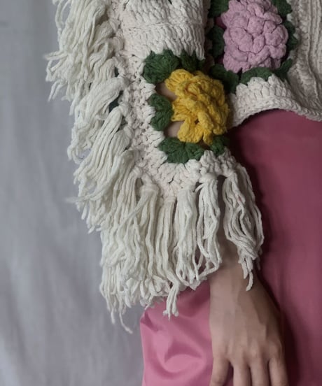 【RE;CIRCLE】 Short Sleeve Granny Knit Top① /210404-001