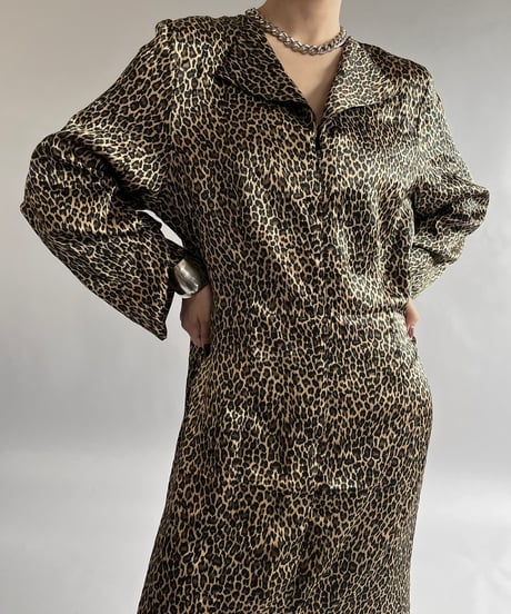 【USED】MOGAN TAYLOR Leopard Patterned Long One-Piece /240907-038