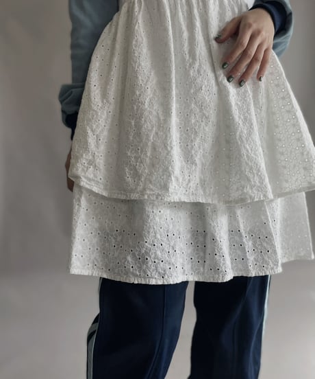 【USED】 White Cotton Top Camisole One-piece / 230318-006
