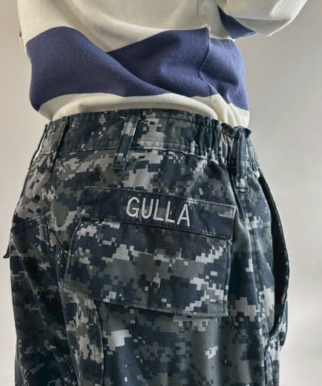 【USED】 Military Camouflage Cut Off Paint Pants /260226-011
