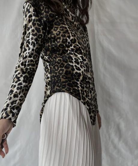 【USED】  Leopard Patterned Leotard/210921-027