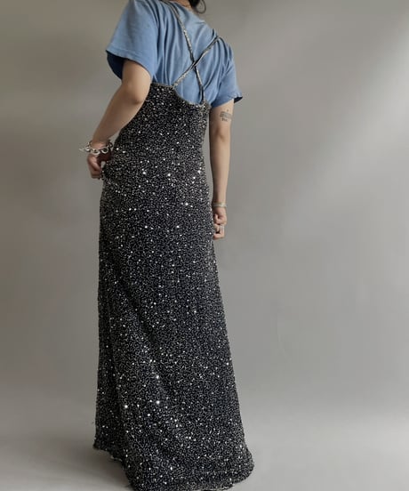【USED】 Spangle Camisole One-Piece/ 230715-028