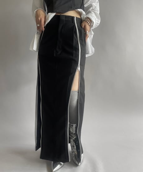 【RE;CIRCLE】 Re Front Zip Skirt/ 241003-002