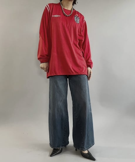【USED】 UMBRO L/S Soccer Tee ENGLAND  /240316-001