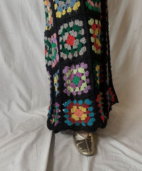 【USED】　Granny Knit Long Skirt②/210404-010