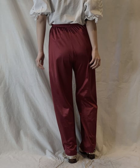 【USED】Satin Easy Pants②/210217-055