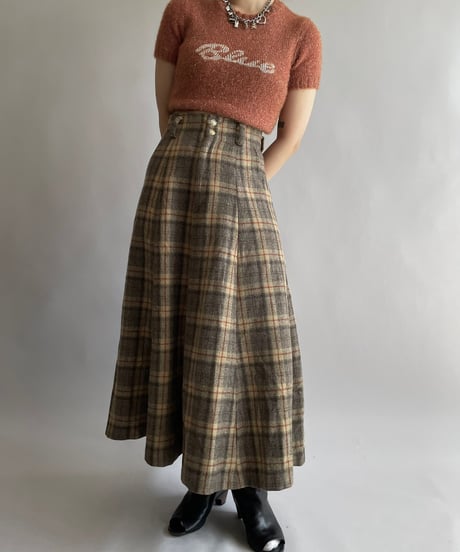 【USED】BURBERRY Lame S/S Knit Top /241006-030