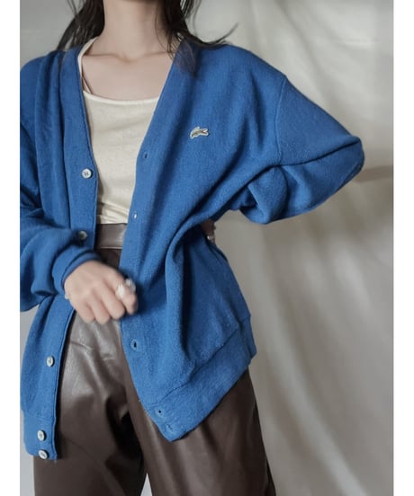 【USED】 LACOSTE Acrylic Knit Cardigan  ② / 220111-002
