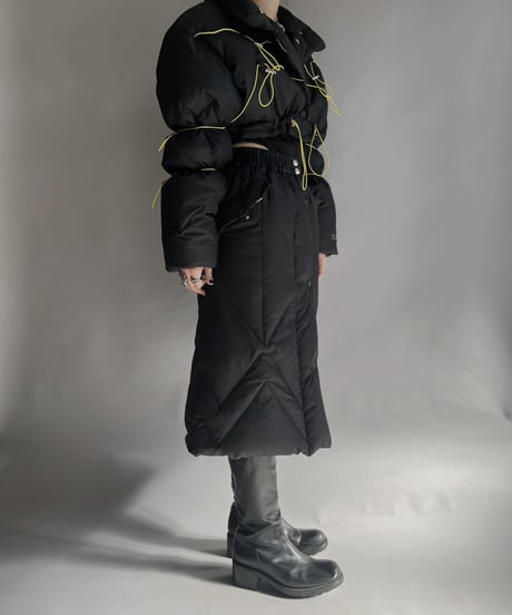 【RE;CIRCLE】 RE Draw Code Short Down Jacket + Skirt / 230126-013