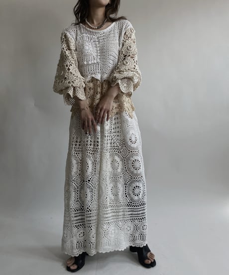 【RE;CIRCLE】 RE Crochet Lace One-piece / 220427-035