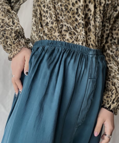 【USED】Satin Easy Pants①/210217-049