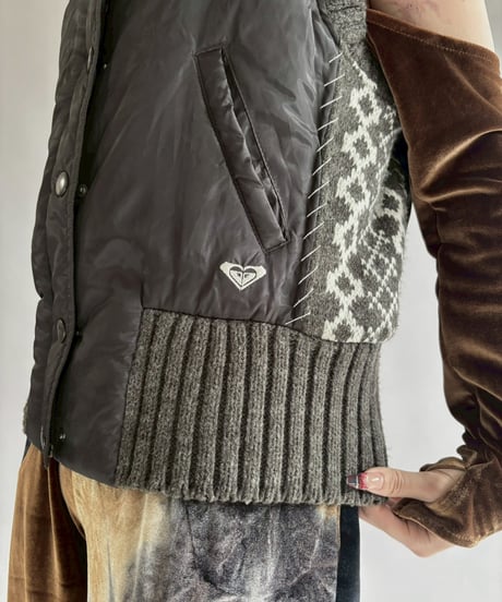 【USED】 ROXY Padded Knit Vest / 260117-008